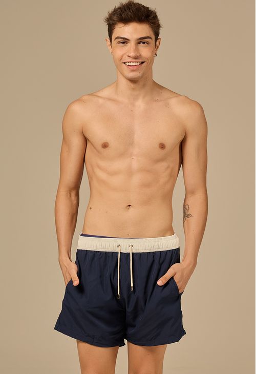 Bermuda Casual Búzios Marítimo e Off White